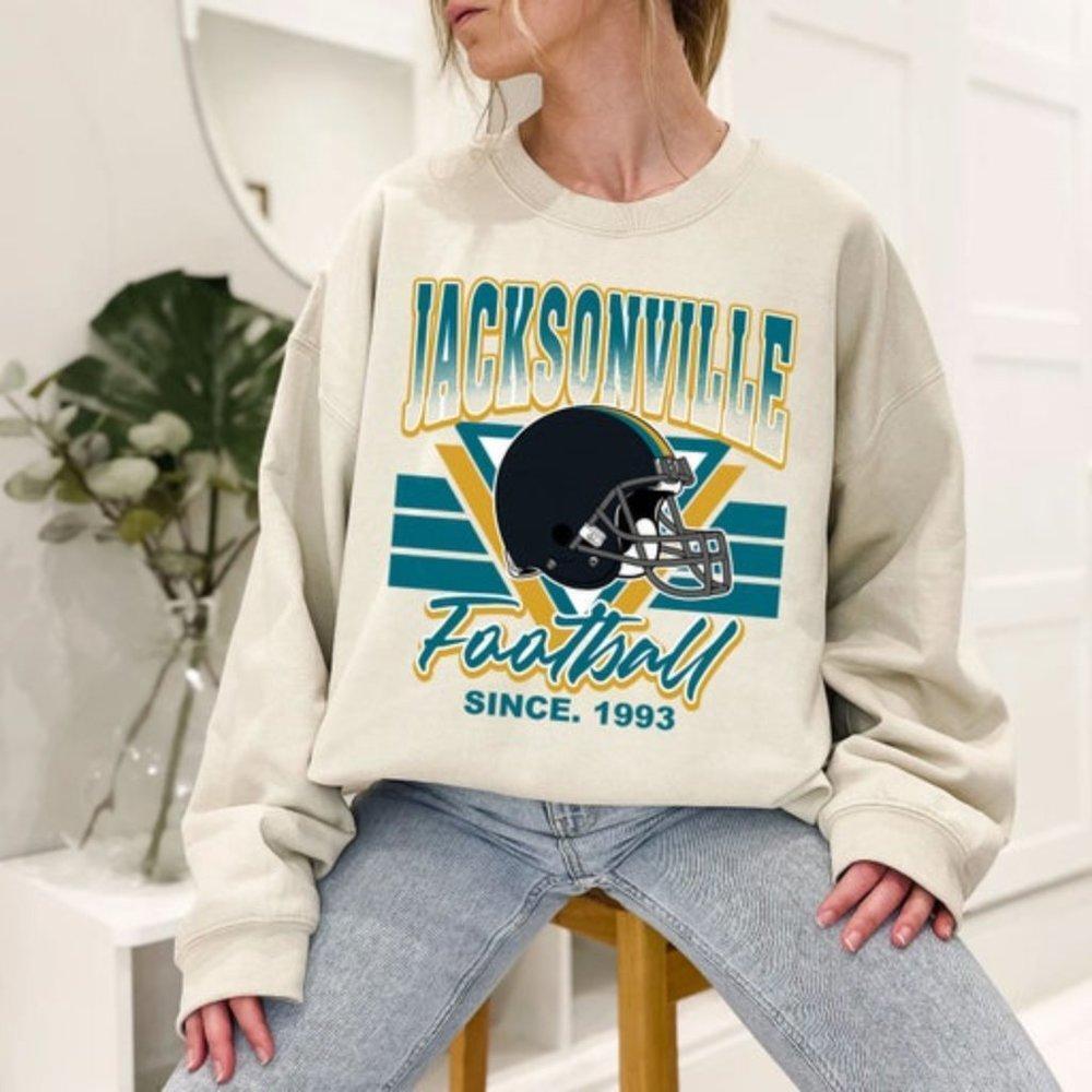 Jacksonville Football Sweatshirt, Jacksonville Football Crewneck 1993
